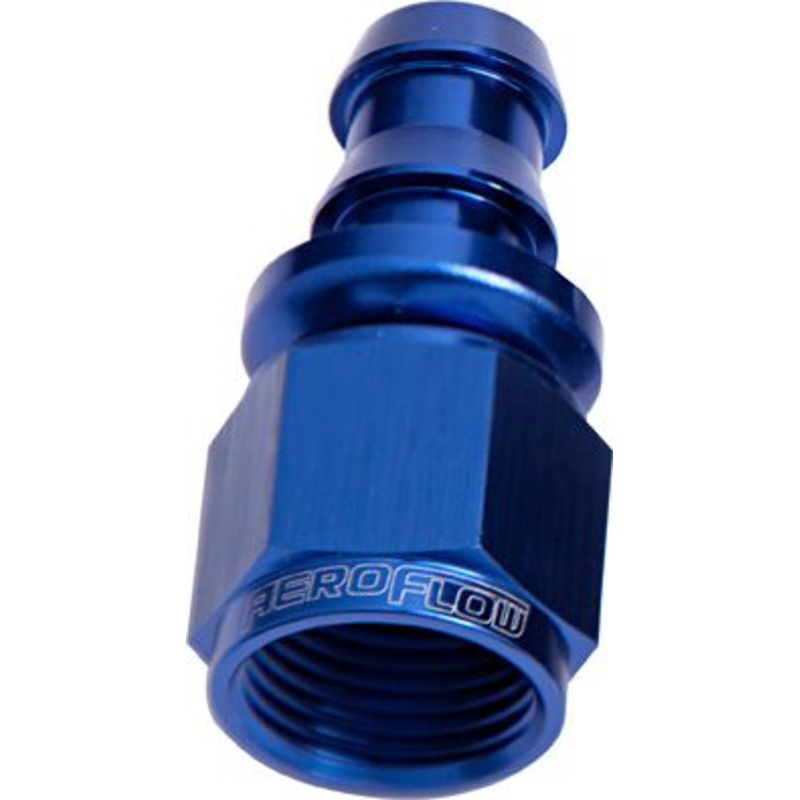 Aeroflow 400 / 510 Series Full Flow Push Lock Straight Hose End -4AN AF401-04