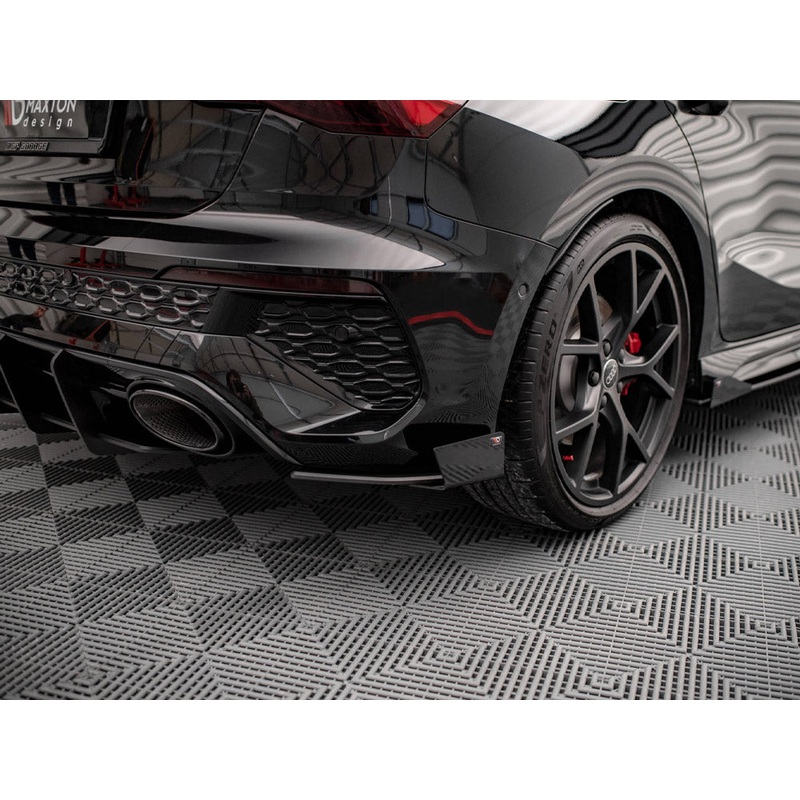 Street PRO Rear Side Splitters + Flaps Audi RS3 Sportback 8Y Maxton Design