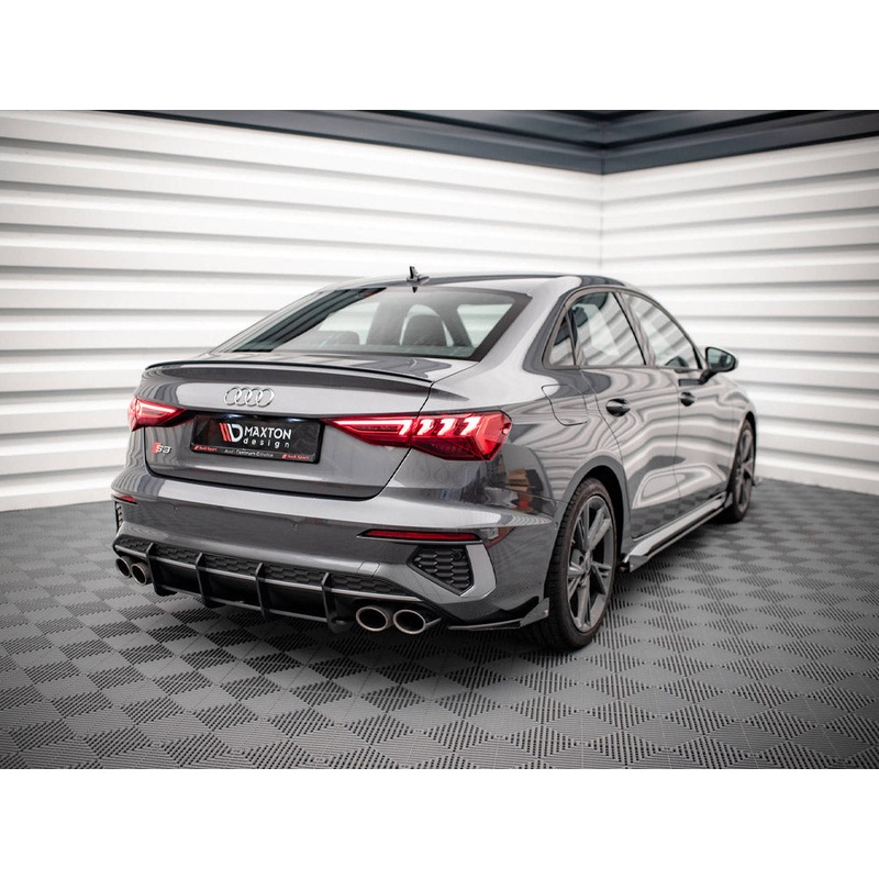 Street PRO Rear Side Splitters (+flaps) Audi S3 Sedan 8Y 2020- Maxton Design