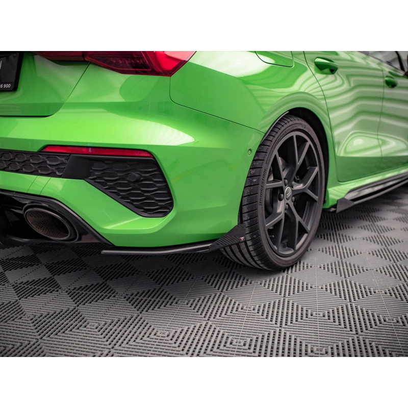 Street PRO Rear Side Splitters (+flaps) Audi RS3 Sedan 8Y 2020- Maxton Design