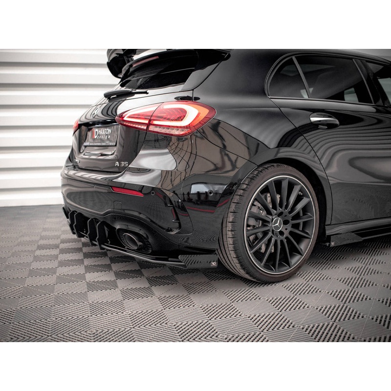 Street PRO Rear Valance + Flaps Mercedes A35 AMG Hatchback Aero Pack W177 Maxton Design