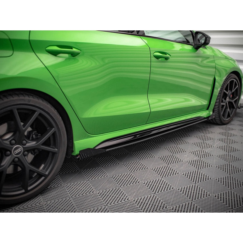 Street PRO Side Skirts Diffusers (+flaps) Audi RS3 Sedan 8Y 2020- Maxton Design
