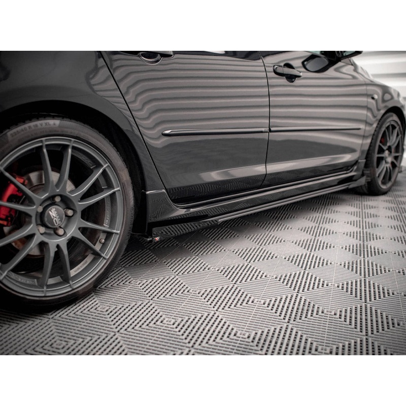 Street PRO Side Skirts Diffusers (+flaps) Mazda 3 MPS MK1 2006-2008 Maxton Design