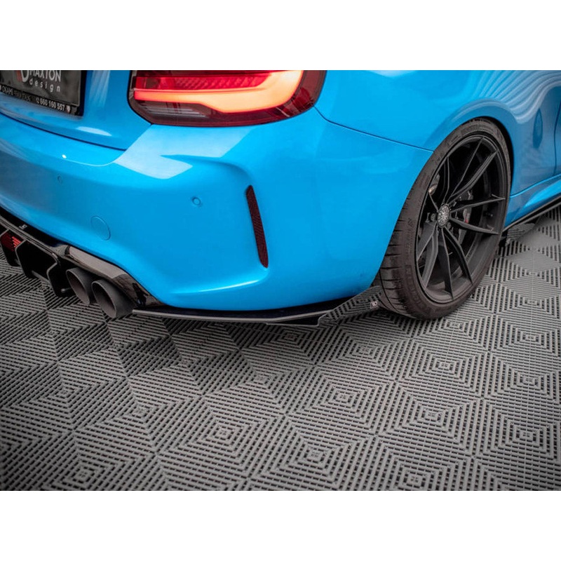 Street PRO Rear Side Splitters (+flaps) Bmw M2 F87 2016-2020 Maxton Design