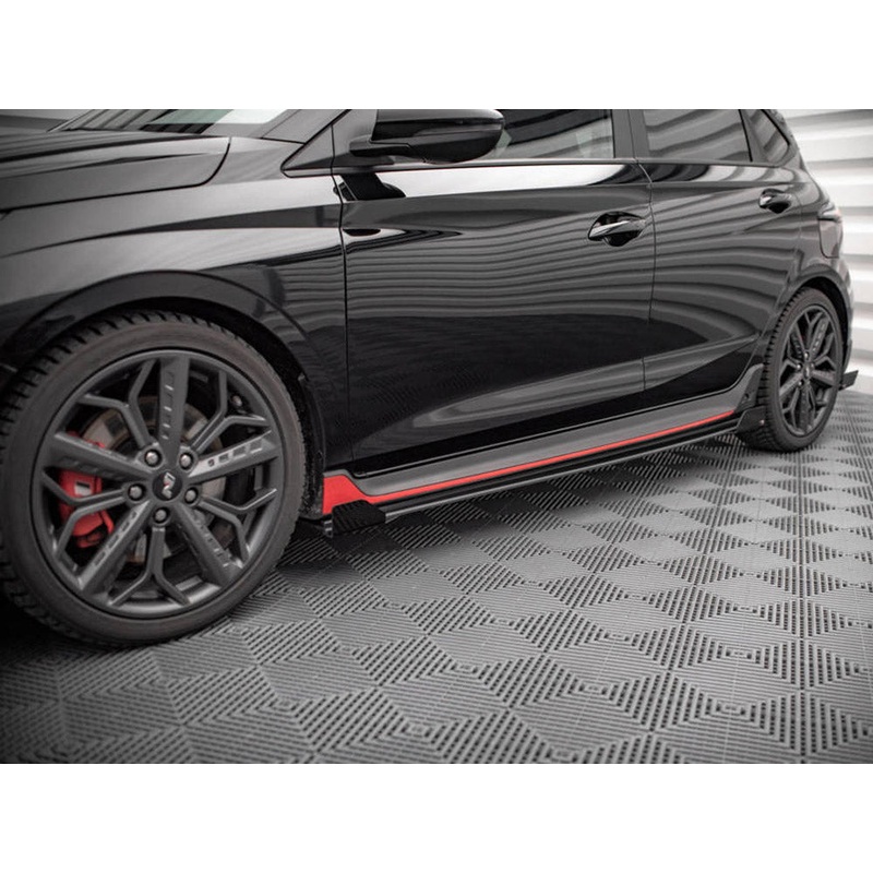 Street PRO Side Skirts Diffusers (+flaps) Hyundai I20 N MK3 2020- Maxton Design