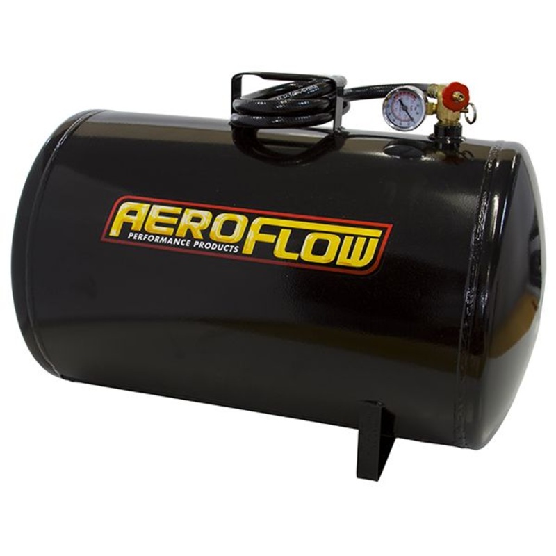 Aeroflow 10 Gallon Steel Portable Air Tank – Black (125 PSI Max) AF77-3001