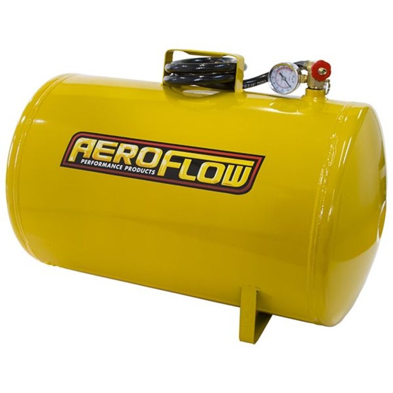 Aeroflow 10 Gallon Steel Portable Air Tank – Yellow (125 PSI Max) AF77-3011