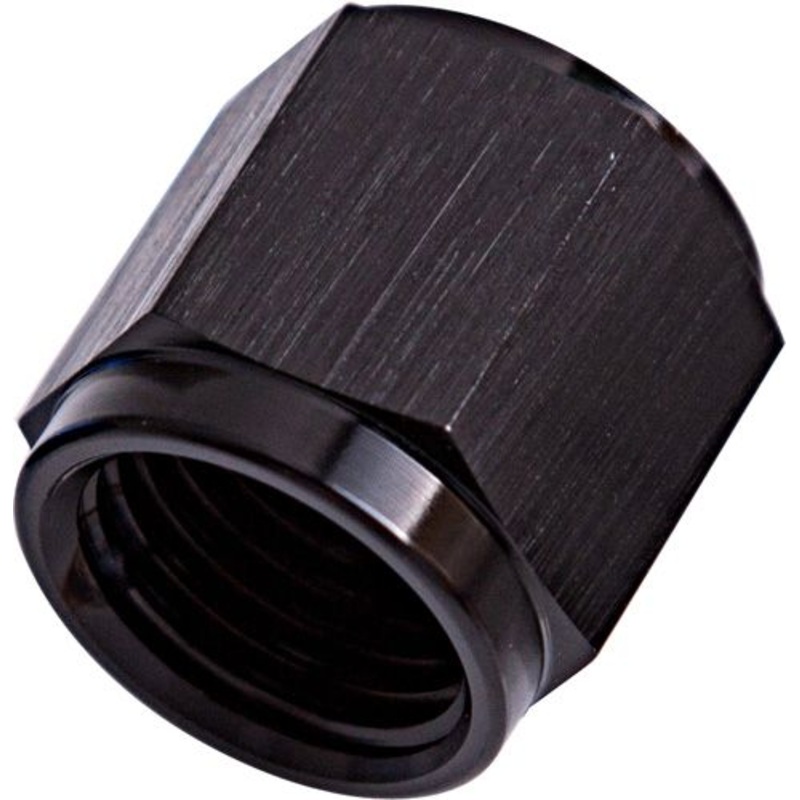 Aeroflow -4AN to 1/4 Aluminium Tube Nut – Black Finish AF818-04BLK