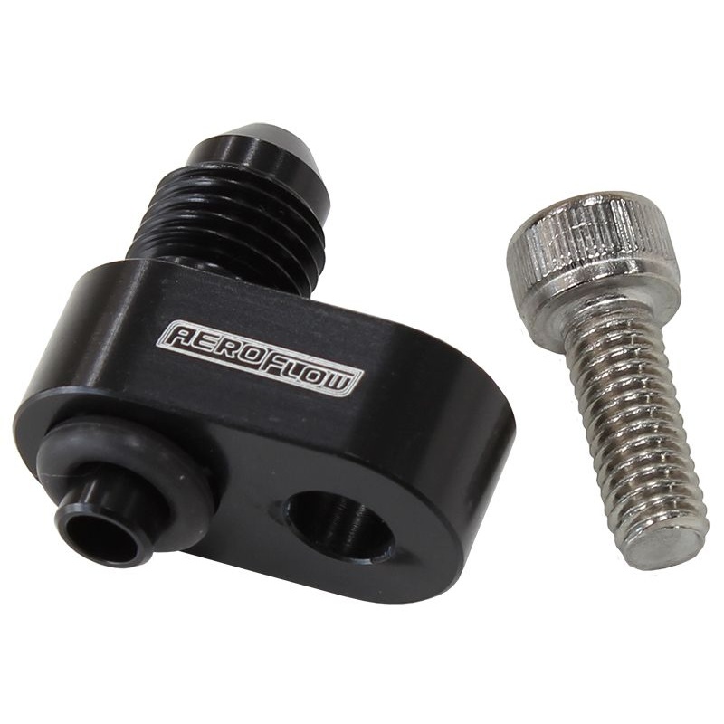 Aeroflow -4AN Water Cross-Over Adapter – Black AF64-2186BLK