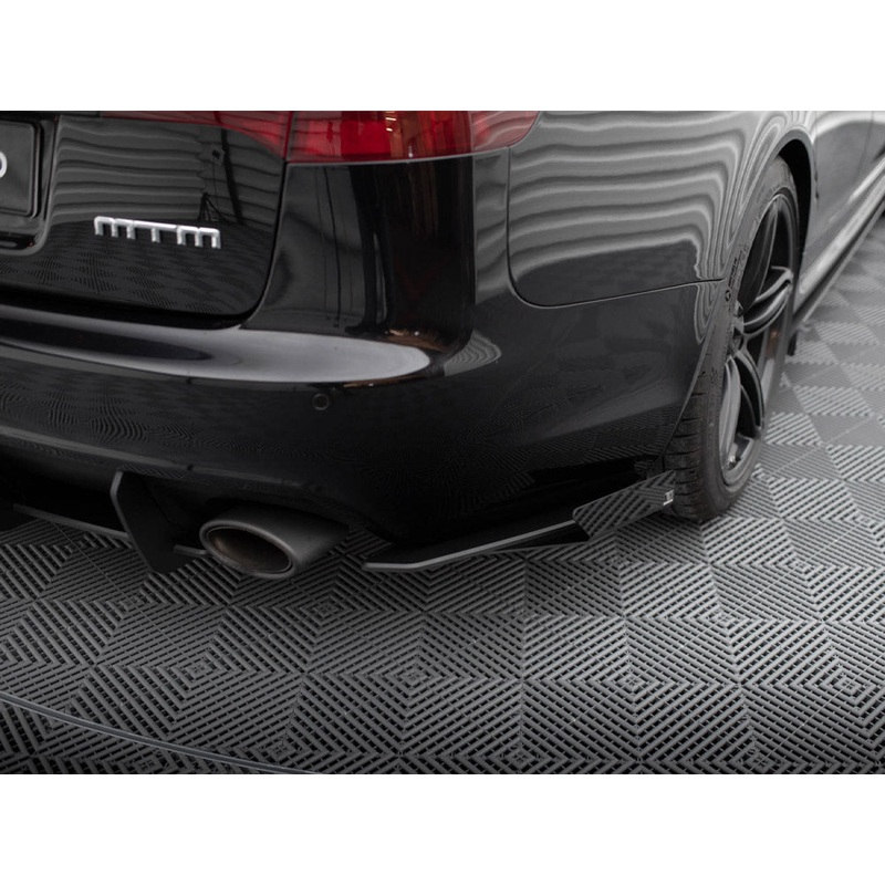 Street Pro Rear Side Splitters + Flaps Audi RS6 Avant C6 Maxton Design
