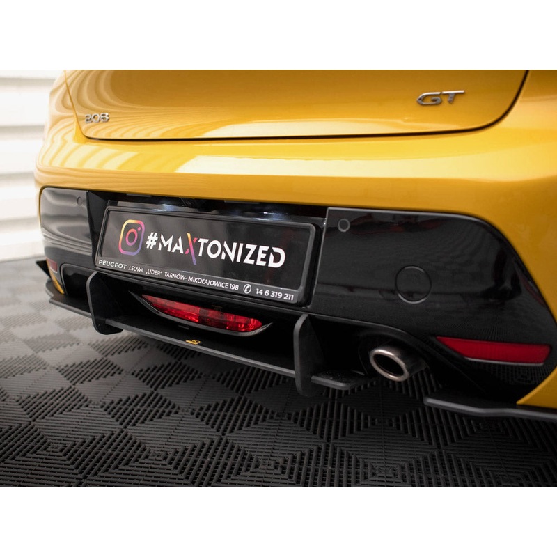 Street PRO Rear Valance + Flaps Peugeot 208 GT Mk2 Maxton Design