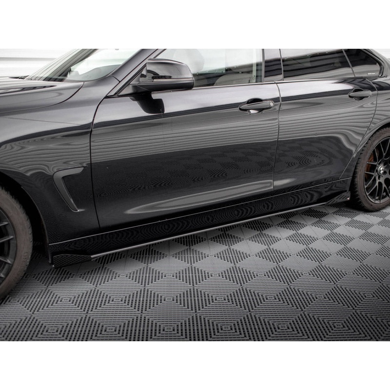 Street PRO Side Skirts Diffusers + Flaps BMW 4 Gran Coupe F36 Maxton Design