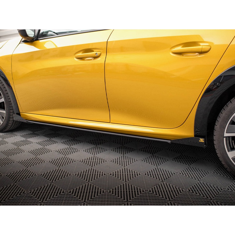 Street PRO Side Skirts Diffusers + Flaps Peugeot 208 GT Mk2 Maxton Design
