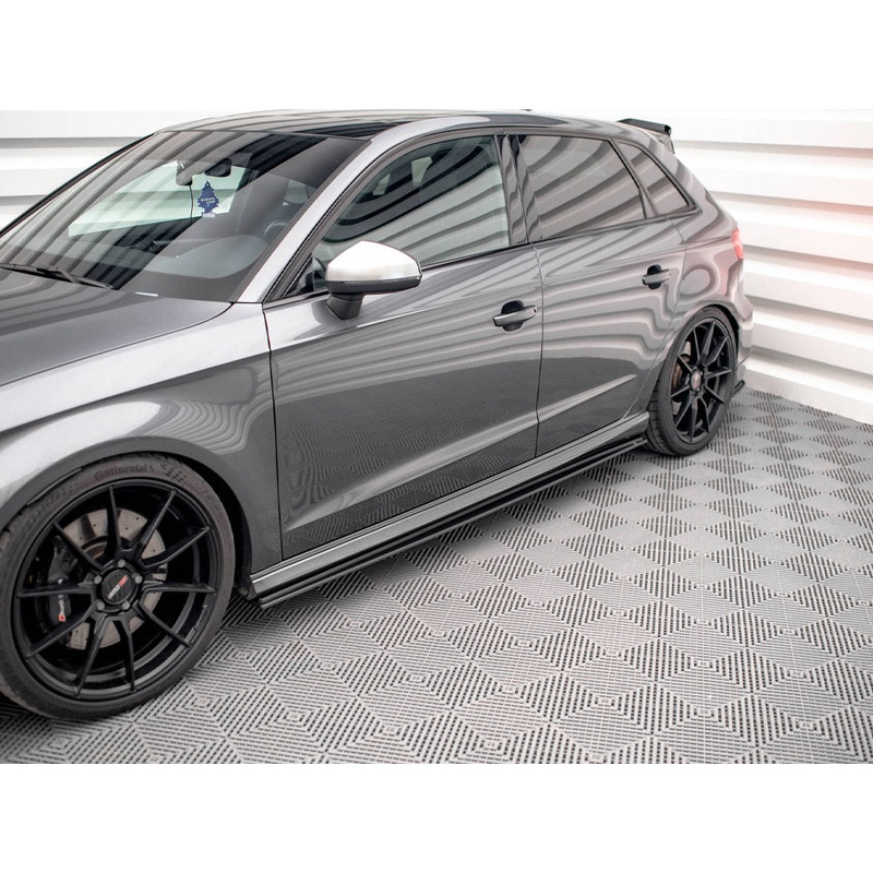 Street PRO Side Skirts Diffusers Audi S3 / A3 S-Line Sportback 8V Facelift Maxton Design